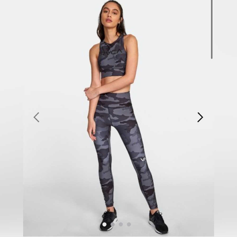 RVCA High-rise Sport II legging and long line bra